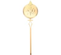 BESPORTBLE Metal Clock Pendulum Replacement for Wall Clock Accessories with High-gloss Golden Metal Finish Sturdy and Practical Pendulum for DIY Repair