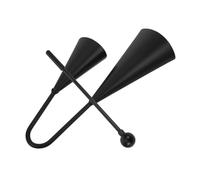 BESPORTBLE Metal Double Cowbell with Stick Two-Tone Percussion Instrument for Music and Sporting Events Traditional Latin Agogo Bell