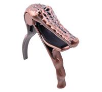 BESPORTBLE Metal Guitar Capo Clamp for Acoustic Electric Ukulele Red Bronze Tone Tuning Clip Professional Pitch Modifier for Musicians and Beginners