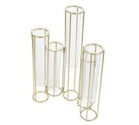 BESPORTBLE Metal Hinged Plant Vases Geometric Desktop Planters Flower Arrangement Holder