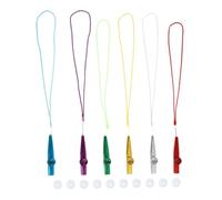 BESPORTBLE Metal Kazoo with Lanyards and Extra Membranes Easy to Play Small Musical Instrument for Beginners and Ukulele Partners Metal Orff Instrument for Music Lovers and Band Performances