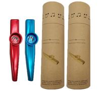 BESPORTBLE Metal Kazoos 2 Sets Musical Instruments with Polished Surface and Easy to Store Design and Suitable for Guitar or Violin Accompaniment