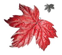 BESPORTBLE Metal Maple Leaf Wall Art Home Wall Ornaments for Garden Decor Vivid Maple Leaf Sculpture Hanging Decoration for Living Room Outdoor Spaces