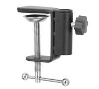 BESPORTBLE Metal Microphone Holder Base Table Fixed Clip, Alloy Microphone Bracket Base for Desktop Mic Stand Mount Compatible Nb35 Arm