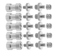 BESPORTBLE Metal Screw Adapter to Thread Converter for Camera Tripod Mic Stand Silver Male Female Mounting Screws for DSLR Ball Head Flash Light Rig