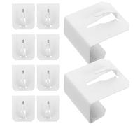BESPORTBLE Metal Window Frame Hooks Sturdy and Versatile Hanging Solution 10pcs No Drill Clamps Securely on 12-20mm Window Frames for Curtains and String Lights for Kitchen and Daily Use