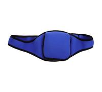 BESPORTBLE Mic Belt Strap Ergonomic Zippered Neoprene Microphone Carrier Pouch Hands Waist Pack for Fitness Instructors and Theatre Speaking Blue Microphone Belt Bag