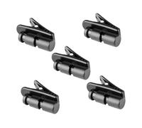 BESPORTBLE Microphone Cord Fixing Clamps Earphone Cable Clamp for Indoor Use - 5Pcs ABS Pc Self-Adhesive Cable Organiser Clips for Classrooms, Desk, and Home Office