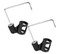 BESPORTBLE Microphone Disassembly with Clip 2pcs Mic Adjustable Holder Saxophone Quick and Secure Support, Portable Bracket Made of Abs and Iron for Saxophone Musicians Practicing and Stage