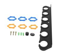 BESPORTBLE Microphone Wall Mount Bracket Secure Six Holes Mic Wall Hanger for Studio Home Party for Wired Wireless Handheld Mic Holder Organization