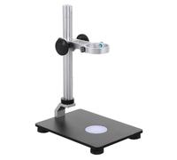 BESPORTBLE Microscope Lifting Stand with 39mm Inner Diameter, Industrial Camera Holder with Adjustable Lift Base and Integrated Light Source, Desktop Rack for Laboratory and Industrial Use
