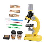 BESPORTBLE Microscope Science Educational for Students Yellow Material Observer for Insects Plants Minerals Safe Smooth Surface Science Experiment Tool Random Color