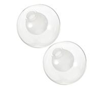 BESPORTBLE Milky White Glass Ceiling Lamp Shades 2Pcs 12Cm Replacement Globe Covers for G9 Bulb Suitable for Chandelier and Ceiling Fan Lights