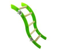 BESPORTBLE Mini Acrylic Climbing Ladder for Small Pets Colorful Wavy Design for Hamsters Squirrels and Parrots Fun Playground Accessory Easy to Clean Toy