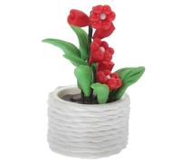 BESPORTBLE Mini Artificial Potted Plant Tiny Bonsai Model for Dollhouse Decoration Miniature Scale Indoor Plant Ornament Lightweight No-water Required for Fairy Garden and Photo Props