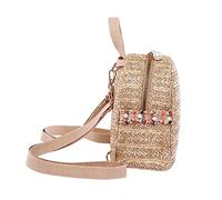 BESPORTBLE Mini Backpack for Women Lady Travel Bag Weaving Breathable and Skin-friendly Side Storage Design for Travel Shopping Picnic