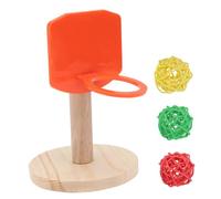 BESPORTBLE Mini Bird Basketball for Parrots Budgies Lovebirds Chew Training Educating Intelligence Development with Random Color Balls Random Color