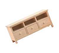 BESPORTBLE Mini Cabinet Scale Dollhouse Furniture Model Smooth Surface Mini Drawer Storage Decor for Tiny House Scene Realistic Wooden Ornament for Desktop Display
