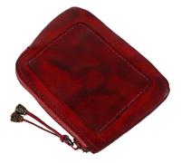 BESPORTBLE Mini Coin Purse for Women Retro Change Wallet Compact Cowhide Card Pouch for Handbag Backpack Present for Christmas Birthday Thanksgiving