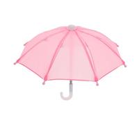 BESPORTBLE Mini Doll House Umbrella Pink Small Rain Accessory for Dolls Cute Miniature Decorative Ornament for Pretend Play and