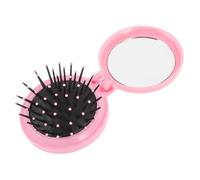 BESPORTBLE Mini Hair Brush for Travel Compact Detangling Comb Handle Cute Portable Massage Brush for Women and Girls for Purse