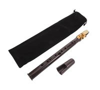 BESPORTBLE Mini Pocket Saxophone 8-Hole Woodwind Instrument for Beginners and with Mouthpiece Reeds and Carrying Case, Portable Coffee-Colored Saxophone Kit for Practice and Music Lovers