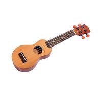 BESPORTBLE Mini Pocket Ukulele 4 Strings Hawaiian Soprano Spruce Top Sapele Fretboard Travel Ukulele with Sound Hole for Beginners and Outdoor Music