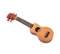 BESPORTBLE Mini Pocket Ukulele Spruce Top Sapele Fretboard 4 Strings Hawaiian Soprano Ukelele Sound Hole Travel Instrument for Beginners