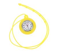 BESPORTBLE Mini Quartz Nurse Watch Silicone Lanyard Round Hanging Necklace Design Cute and Lightweight for Medical Professionals and Festivals Random Color
