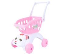 BESPORTBLE Mini Supermarket Shopping Trolley for Boys Simulation Push Cart for Role Play Educational Pretend Play for Developing Motor Skills and Vocabulary in Bedroom Playroom