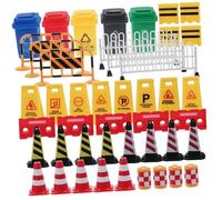 BESPORTBLE Mini Traffic Signs Educational Set Cognition and Road Sign for Boys and Safe Models for Learning Traffic Safety and Simulation Play