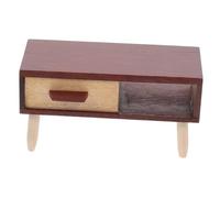BESPORTBLE Mini Tv Stand for Dollhouses Miniature House Decor Scale Wooden Construction Enhance Your Dollhouse Scene