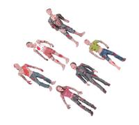BESPORTBLE Mini Zombie Models Realistic Scary Zombie Toys Plastic Walking Dead Figures for Halloween Decorations Prank Props Fun Gory Atmosphere for Themed Parties