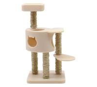 BESPORTBLE Miniature Cat Tree for Dollhouse - 1/12 Scale Tiny Multi-Layer Cat Climbing Frame Plastic Kitten Furniture Ornament Mini Furniture for Micro Scene