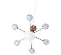 BESPORTBLE Miniature Chandelier Lamp for Mini House Living Mini Hanging Light Fixture in Antique Bronze and Silver with White Light Landscape Decoration and DIY Craft Accessory