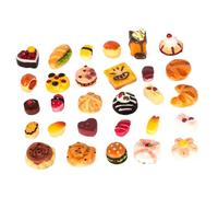 BESPORTBLE Miniature Fake Dessert Set for Boys and Girls Simulated Bread Cake Sushi Toys Pretend Food Playset for Dollhouse Decoration and Mini Kitchen Scenes