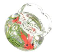 BESPORTBLE Miniature Fish Bowl Ornament for Dollhouse Decor Realistic Tiny House Accessory for DIY Crafting for Home and Office Decorations