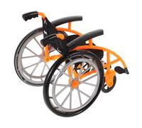 BESPORTBLE Miniature Foldable Wheelchair for Dolls Realistic Lightweight Transport Model with Tiny Crutches Educational Pretend Play for Building Empathy and Inclusivity