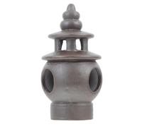 BESPORTBLE Miniature Garden Statue Zen Pavilion Figurine for Outdoor Decor Compact Asian Lantern Design for Courtyard and Home Tranquil Landscape Ornament