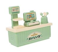 BESPORTBLE Miniature Market Cash Register for Plastic Emulation Till with Strong Impact Resistance Pretend Play Role Playing for Developing Cognitive and Hands Skills