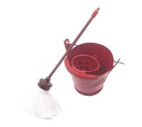 BESPORTBLE Miniature Mop Bucket for Dollhouse Cute Accessory for Fairy House Diy Crafts Versatile Mini House Decor Attractive Micro Landscape Model Small Sized Charming Tool