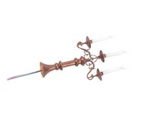 BESPORTBLE Miniature Moss Decorative Candle Lamp with Warm White Light, Antique Bronze Micro Scene Lighting for Dollhouse Decor and DIY Model Landscape, for Living Room and Christmas Tree