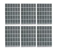 BESPORTBLE Miniature Photovoltaic Board Stickers 6 Sheets Realistic Lifelike Textures for Architectural Sandbox Model and University Architecture Courses