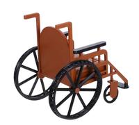 BESPORTBLE Miniature Realistic Wheelchair with Crutch for Bjd Dolls Dollhouse Medical Accessories for Role Playing Collectors and Doll Photography Props