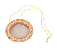 BESPORTBLE Miniature Round Photo Frames Hanging Ornament for Christmas Tree Decoration Vintage Style DIY Picture Display for Holiday Wall Decor and Jewelry Making Festive Memory Showcase