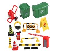 BESPORTBLE Miniature Traffic Barrier Educational Road Signs for Simulated Street Traffic Cones and Barriers for Classroom Sandbox Play