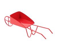 BESPORTBLE Miniature Vintage Metal Wheelbarrow for Dolls Tiny Barrow Prop with Delicate Craftsmanship Micro Landscape Decor and DIY Photo Accessory