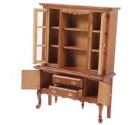 BESPORTBLE Miniature Wooden Cabinet for Dollhouse DIY Craft Furniture Ornament for Playroom Lightweight for Living Room Bedroom Kitchen Decor
