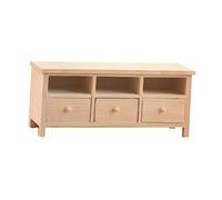 BESPORTBLE Miniature Wooden Tv Cabinet Decor Scale Mini House Storage Holder Handcrafted Micro Drawer Furniture for Dollhouse Decoration Chic Design for Miniature Home Layout
