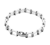 BESPORTBLE Modern Stainless Steel Bracelet for Men and Women Stylish Link Chain Design Comfortable Hollow Wristband for Jewelry Making for Parties and Celebrations